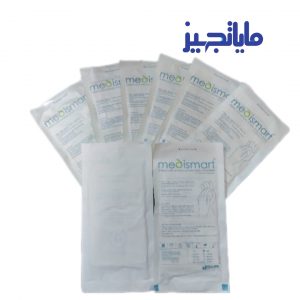 دستکش جراحی لاتکسMedismart مدل کم پودر سایز8(10عددی)